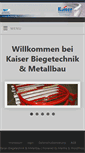 Mobile Screenshot of kaiser-biegetechnik.com